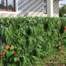 High simulated earth friendly artificial privacy hedge on gates